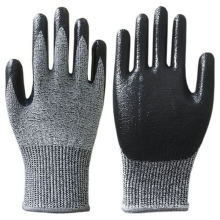 CE EN388 Nitrile Coated Oil Resistant Work  Glove Cut Resistant